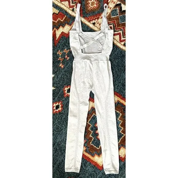 FP Movement by Free People Good Karma Jumpsuit/Onesie Size XS/S Ice Gray - Picture 6 of 7